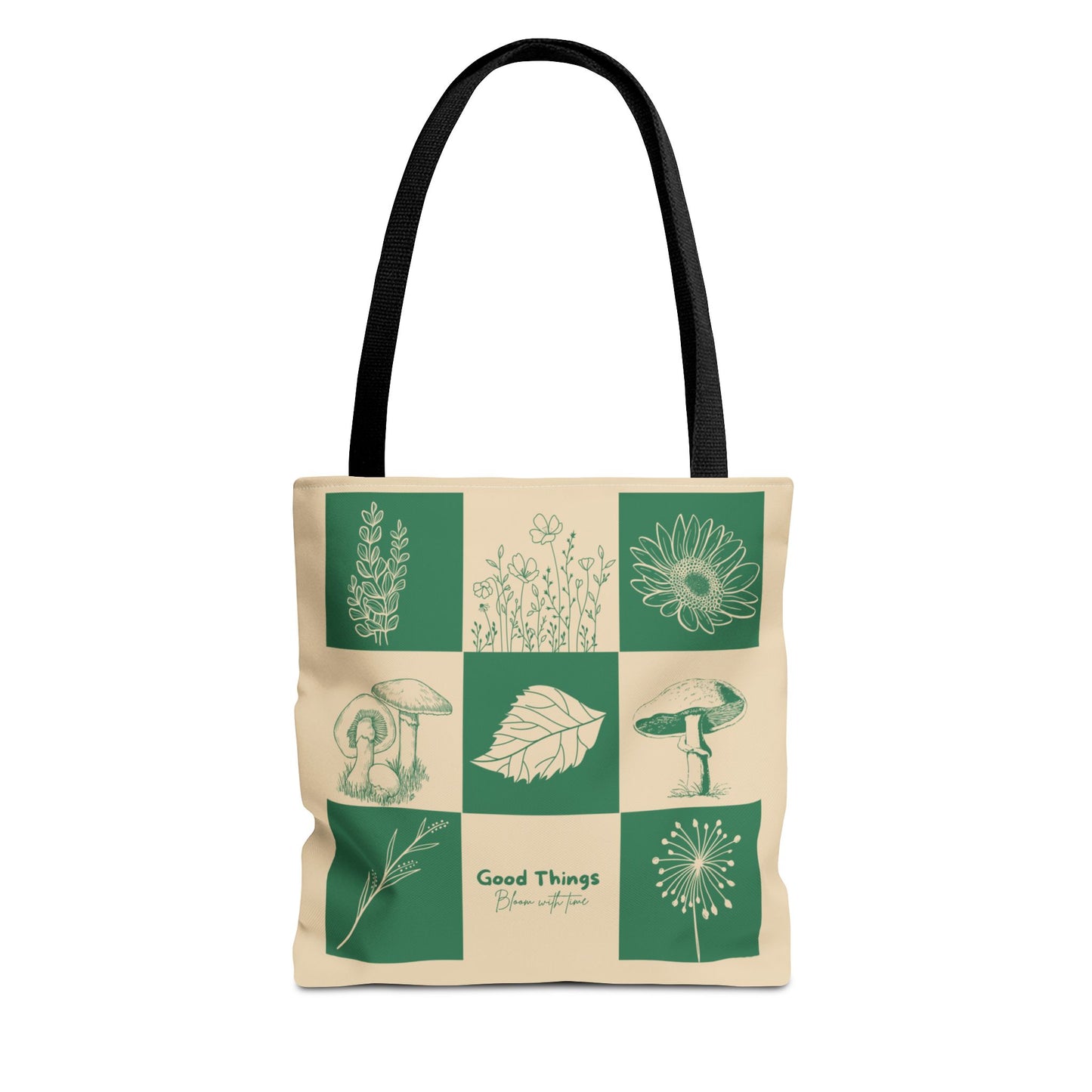 "Good Things Bloom with Time” Tote – For Projects, Plans & Everything In Between