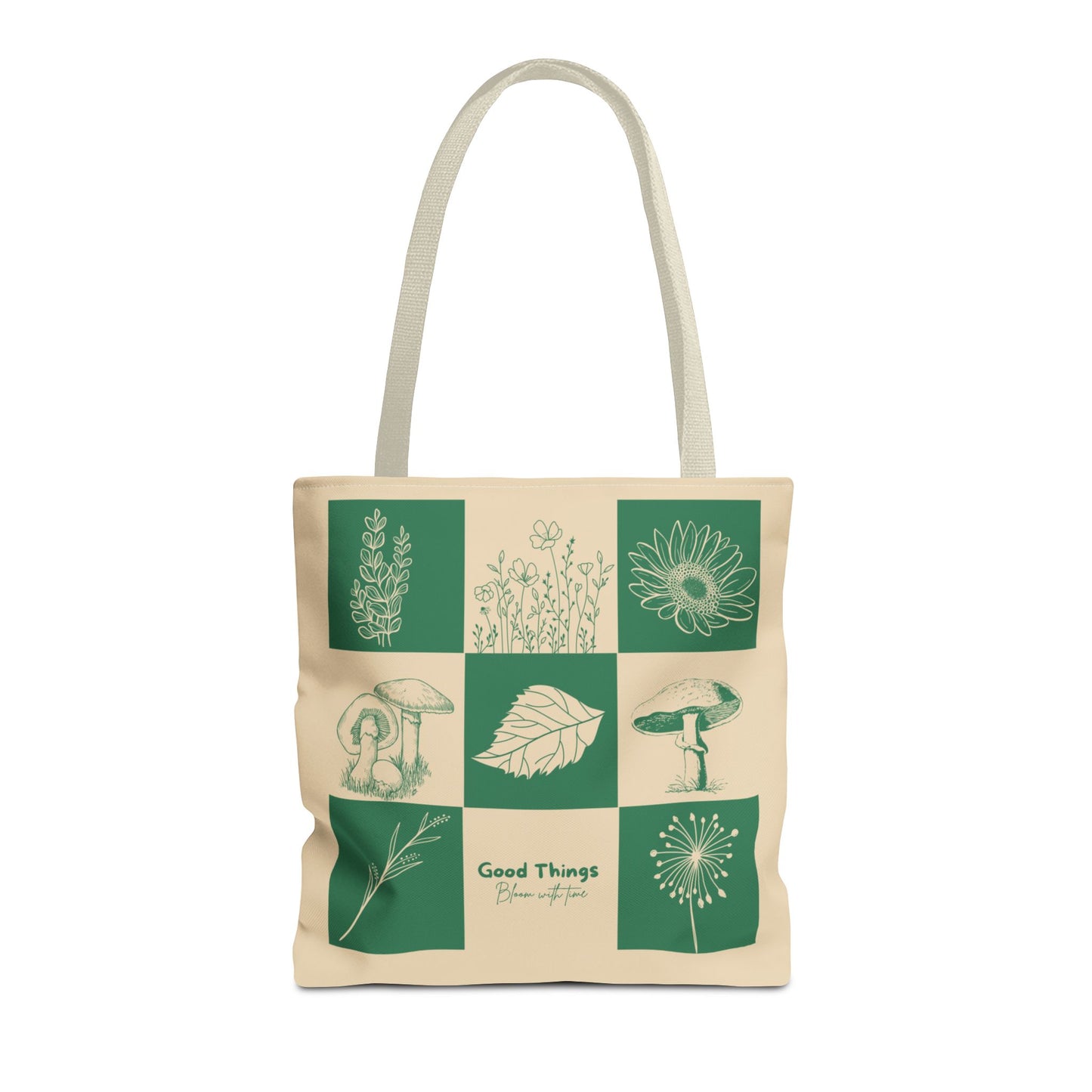 "Good Things Bloom with Time” Tote – For Projects, Plans & Everything In Between