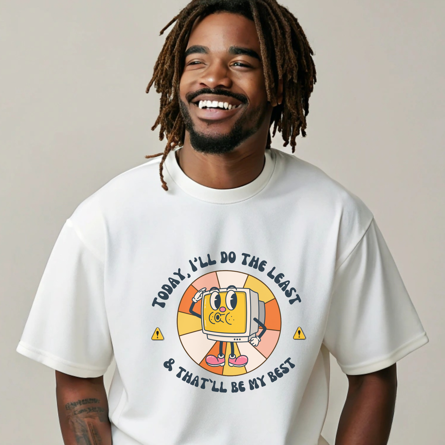 Minimal Effort, Maximum Peace T-shirt – Conscious Clothing for the Wise