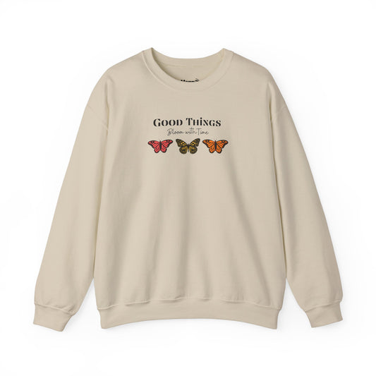 Good Things Bloom Hoodie – Healing, Growth & Patience Sweatshirt