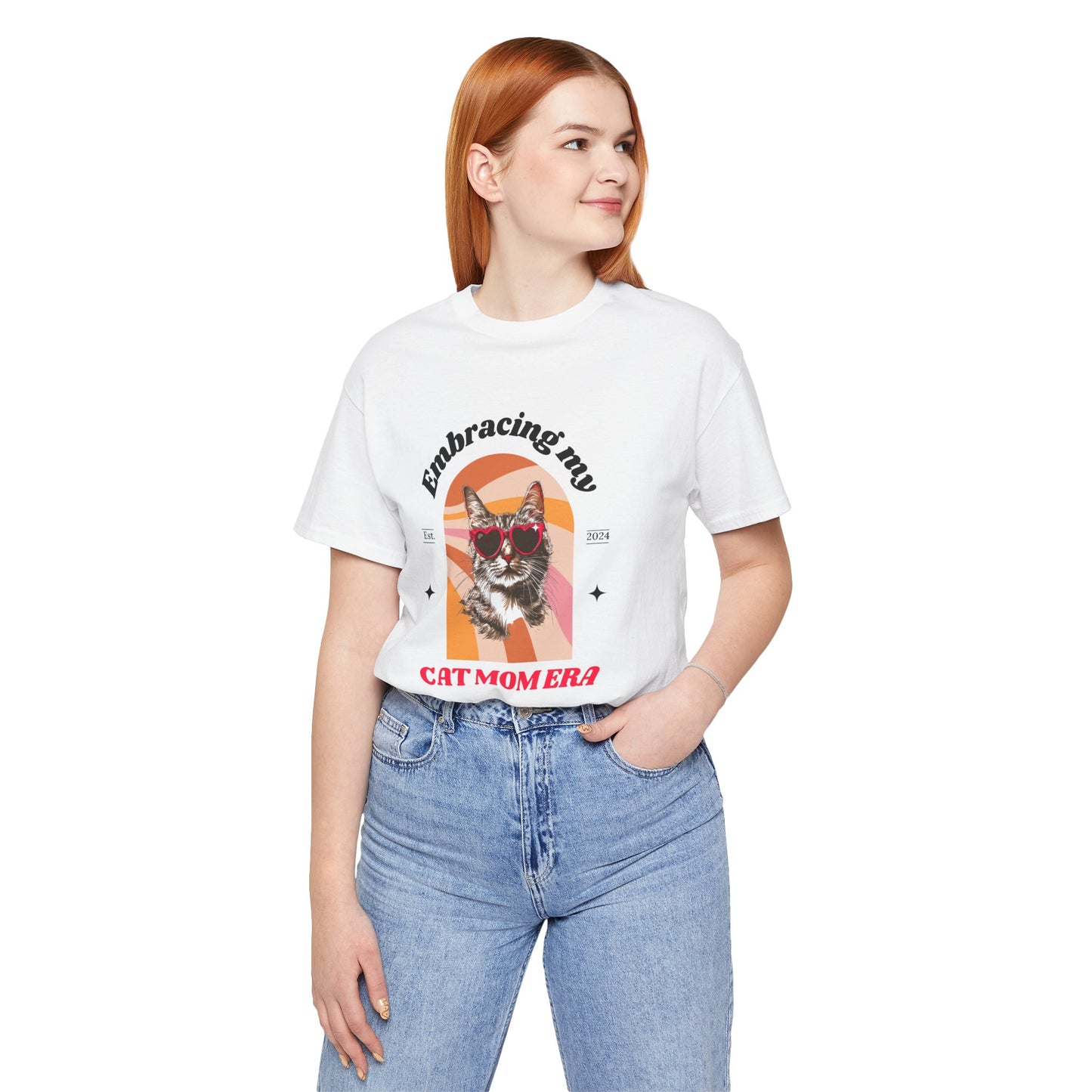 In My Cat Mom Era - Retro Style Personalized T-Shirt